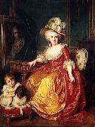Antoine Vestier Portrait of Madame Vestier and her son oil on canvas